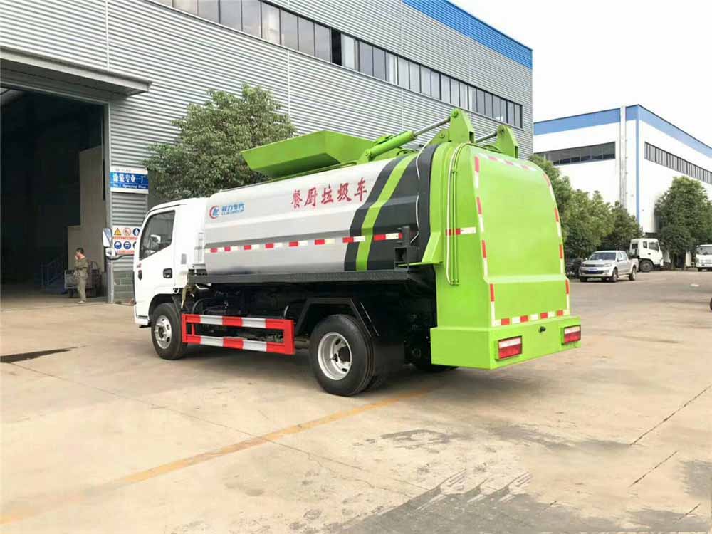 國六6方東風(fēng)D6 餐廚垃圾車 方罐