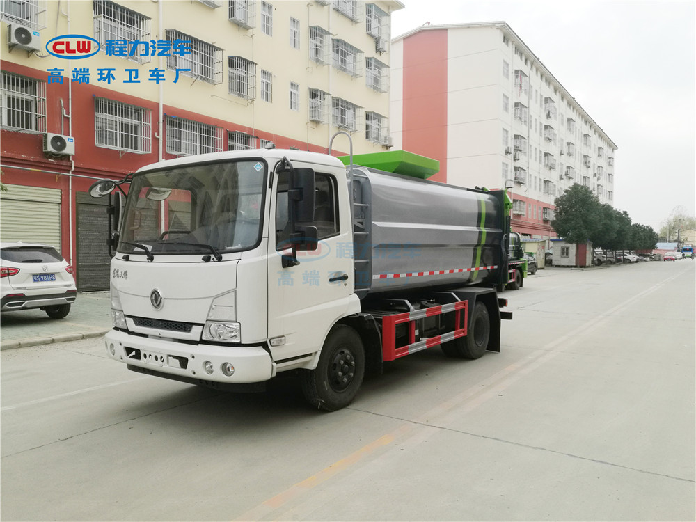 東風(fēng)天錦餐廚垃圾車 方罐