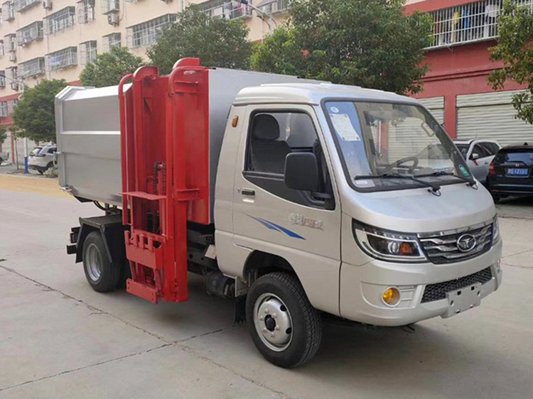 國六3方 藍(lán)牌唐駿歐鈴 掛桶垃圾車